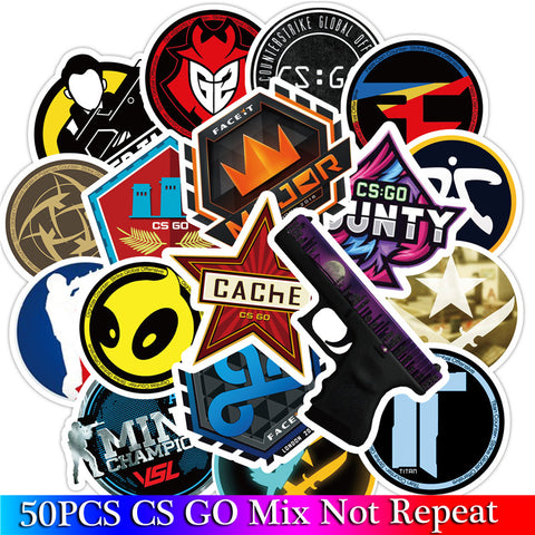 50 PCS Lot CS GO Stickers Motorcycle Anime Game Sticker