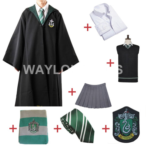 Free Shipping Slytherin Cosplay Robe Cloak Pullover Sweater