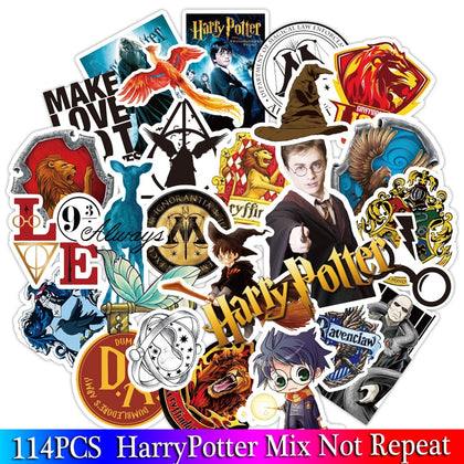 114PCS Pack Harry Potter Stickers Set